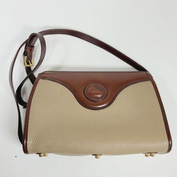 Vintage Dooney Bourke Crossbody Purse Shoulder Bag Pocket Book Leather USA - Picture 2 of 16